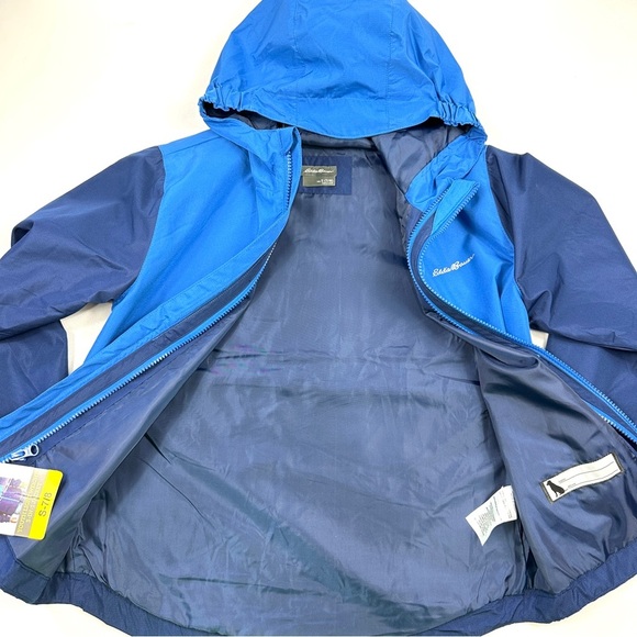 Youth Jacket Two-Tone Blue Size Small 7-8 Eddie Bauer - Picture 3 of 6